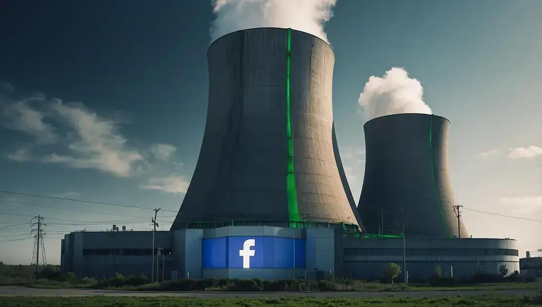 Dona do Facebook Contrata 1.121 Megawatts de Energia Nuclear