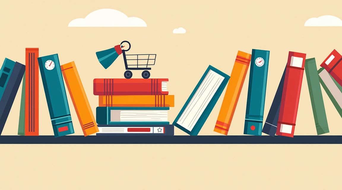 livros sobre e-commerce​ - Ilustração detalhada sobre livros sobre e-commerce​